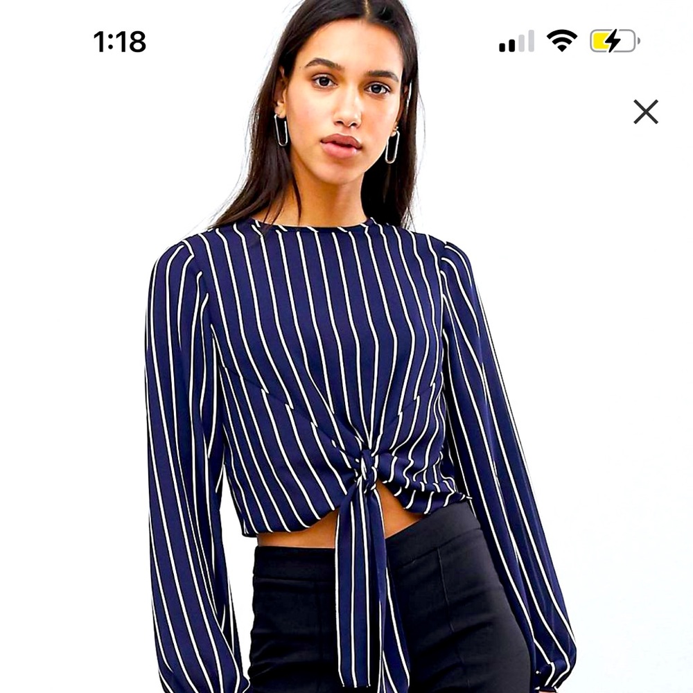 Navy blue blouse!